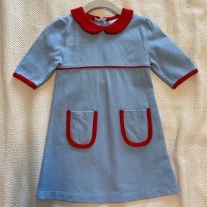 Bella Bliss Size 2 Blue Pique Dress